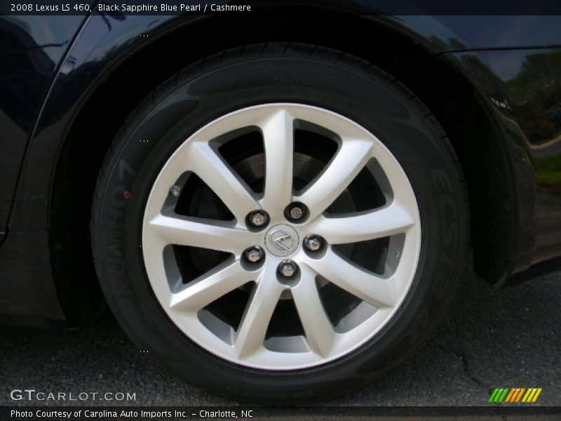 Black Sapphire Blue Pearl / Cashmere 2008 Lexus LS 460