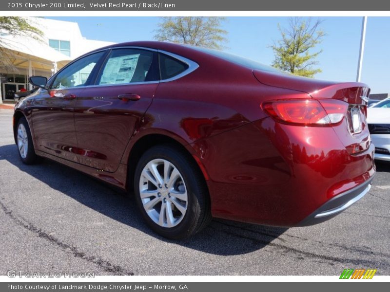 Velvet Red Pearl / Black/Linen 2015 Chrysler 200 Limited