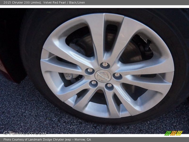 Velvet Red Pearl / Black/Linen 2015 Chrysler 200 Limited