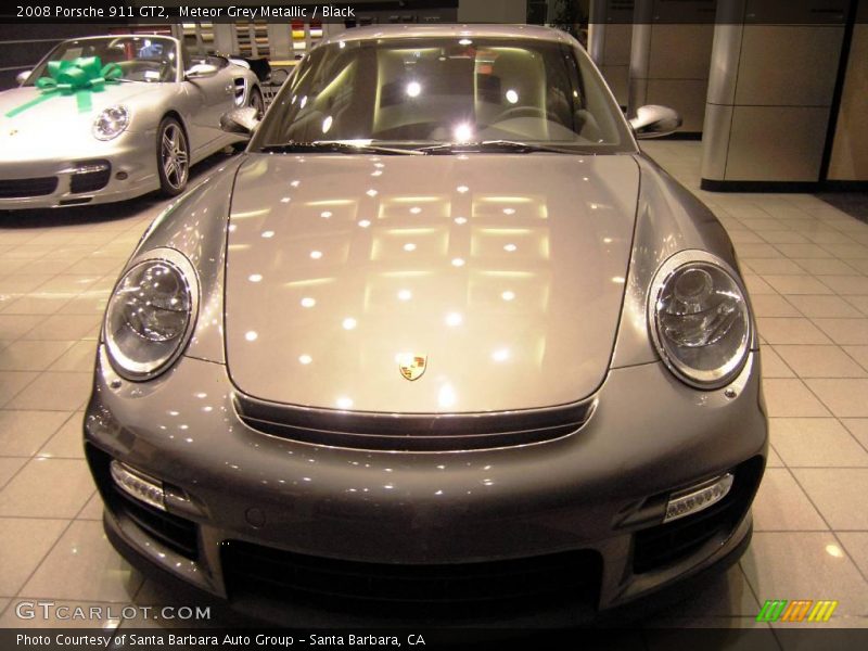 Meteor Grey Metallic / Black 2008 Porsche 911 GT2
