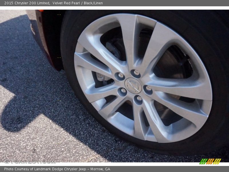 Velvet Red Pearl / Black/Linen 2015 Chrysler 200 Limited