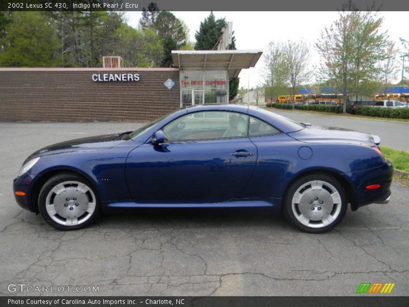 Indigo Ink Pearl / Ecru 2002 Lexus SC 430