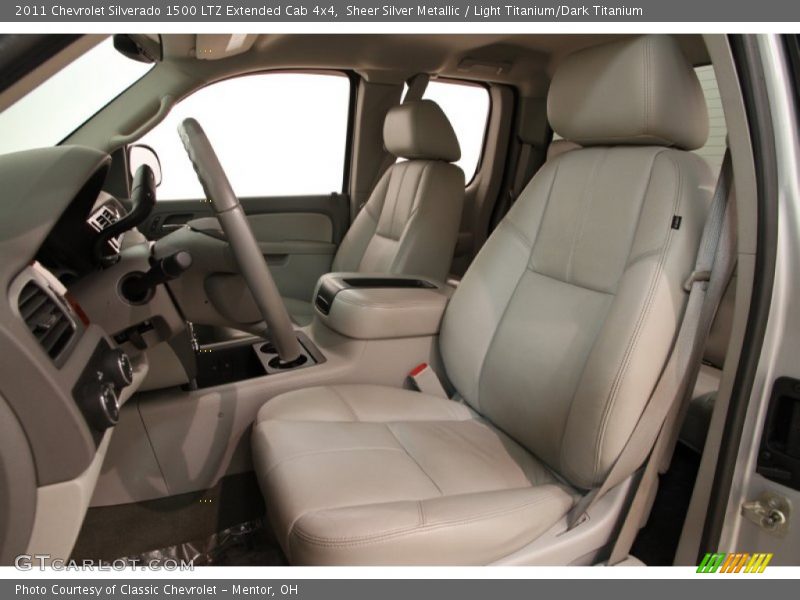 Sheer Silver Metallic / Light Titanium/Dark Titanium 2011 Chevrolet Silverado 1500 LTZ Extended Cab 4x4