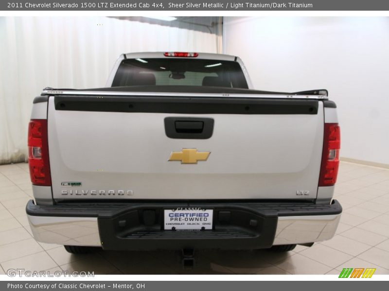 Sheer Silver Metallic / Light Titanium/Dark Titanium 2011 Chevrolet Silverado 1500 LTZ Extended Cab 4x4