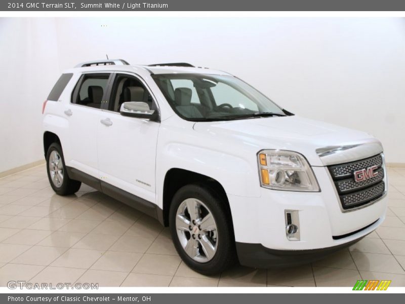 Summit White / Light Titanium 2014 GMC Terrain SLT