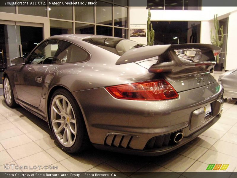 Meteor Grey Metallic / Black 2008 Porsche 911 GT2
