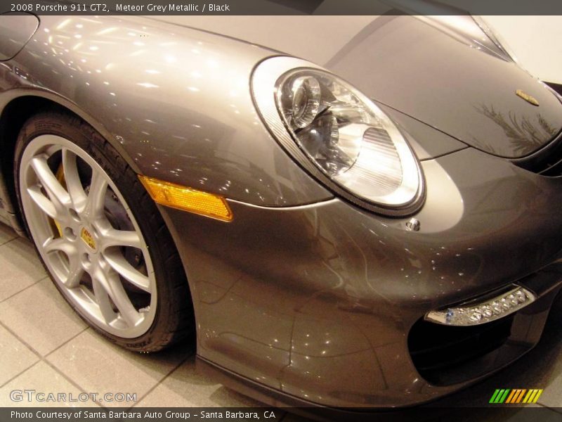 Meteor Grey Metallic / Black 2008 Porsche 911 GT2