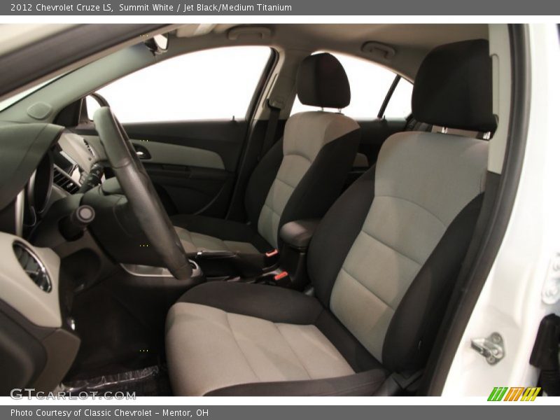 Summit White / Jet Black/Medium Titanium 2012 Chevrolet Cruze LS