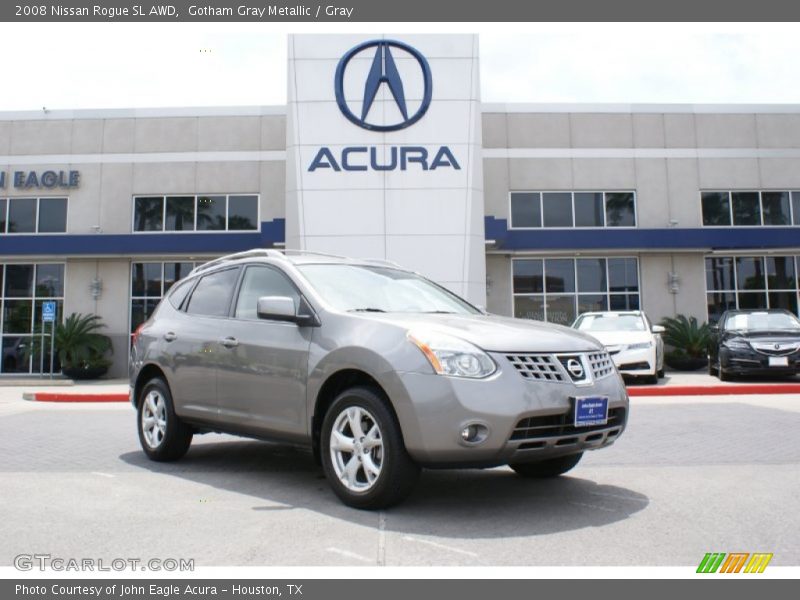 Gotham Gray Metallic / Gray 2008 Nissan Rogue SL AWD