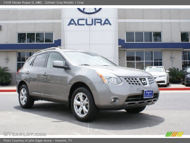 Gotham Gray Metallic / Gray 2008 Nissan Rogue SL AWD