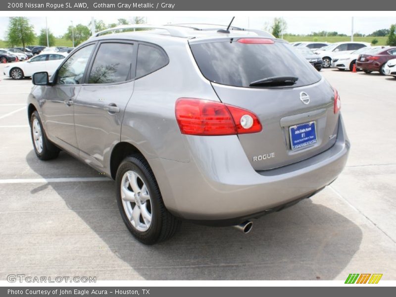 Gotham Gray Metallic / Gray 2008 Nissan Rogue SL AWD