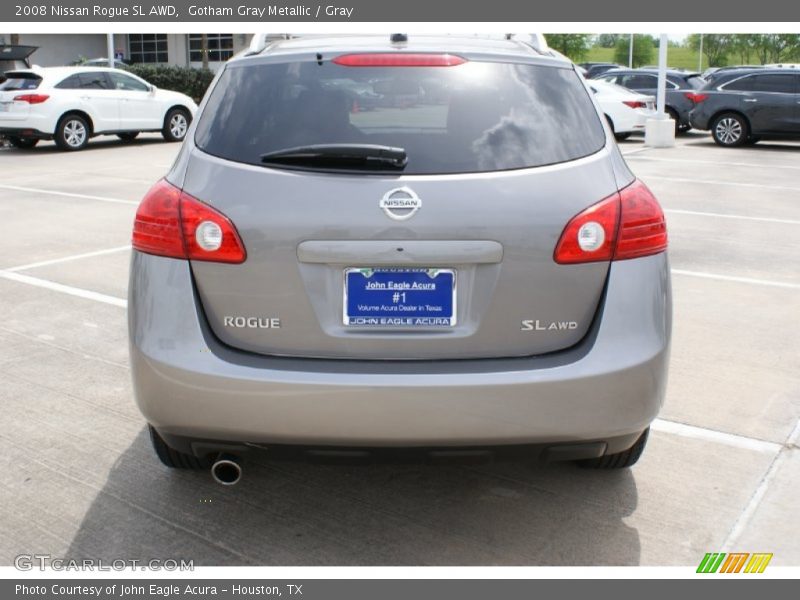 Gotham Gray Metallic / Gray 2008 Nissan Rogue SL AWD