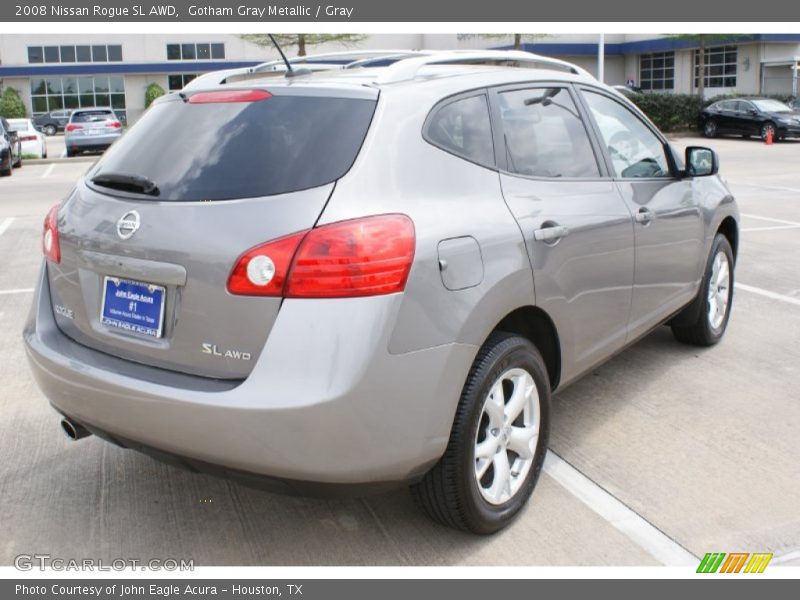 Gotham Gray Metallic / Gray 2008 Nissan Rogue SL AWD