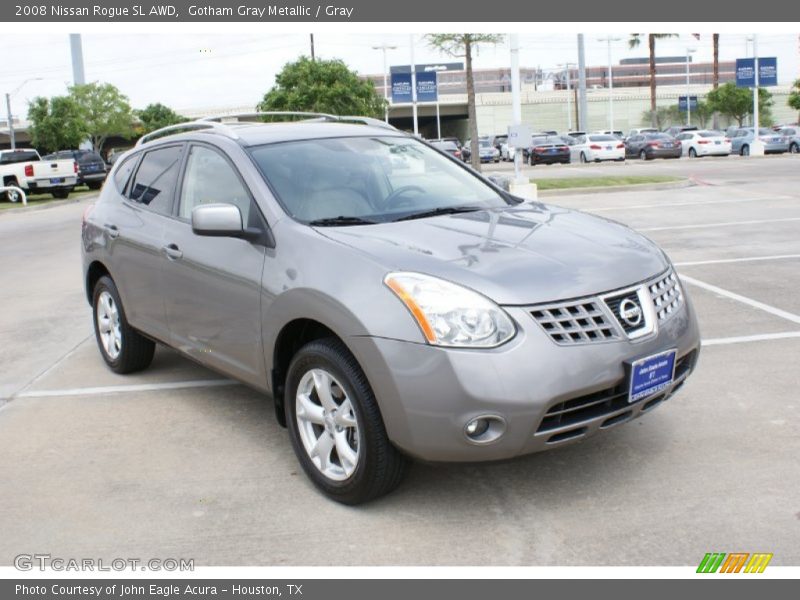 Gotham Gray Metallic / Gray 2008 Nissan Rogue SL AWD