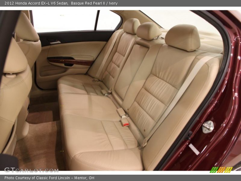 Basque Red Pearl II / Ivory 2012 Honda Accord EX-L V6 Sedan