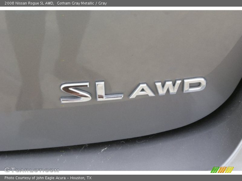 Gotham Gray Metallic / Gray 2008 Nissan Rogue SL AWD
