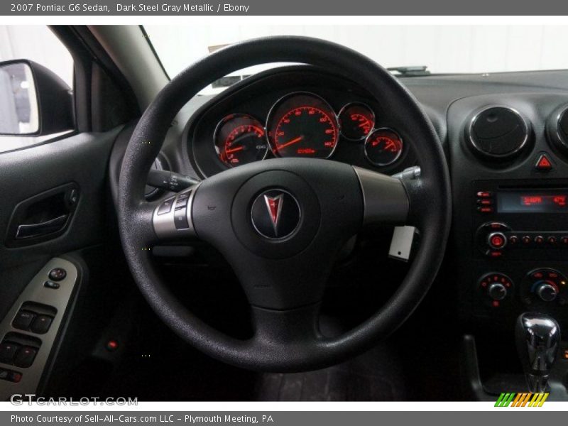 Dark Steel Gray Metallic / Ebony 2007 Pontiac G6 Sedan