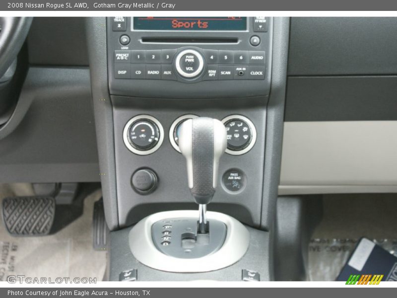 Gotham Gray Metallic / Gray 2008 Nissan Rogue SL AWD