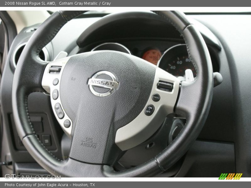 Gotham Gray Metallic / Gray 2008 Nissan Rogue SL AWD
