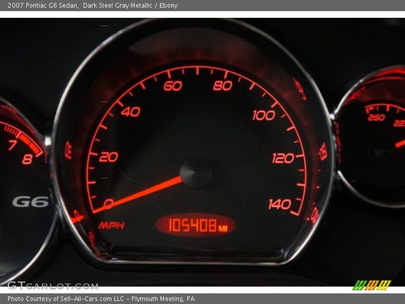Dark Steel Gray Metallic / Ebony 2007 Pontiac G6 Sedan