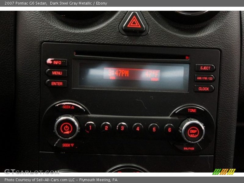 Dark Steel Gray Metallic / Ebony 2007 Pontiac G6 Sedan