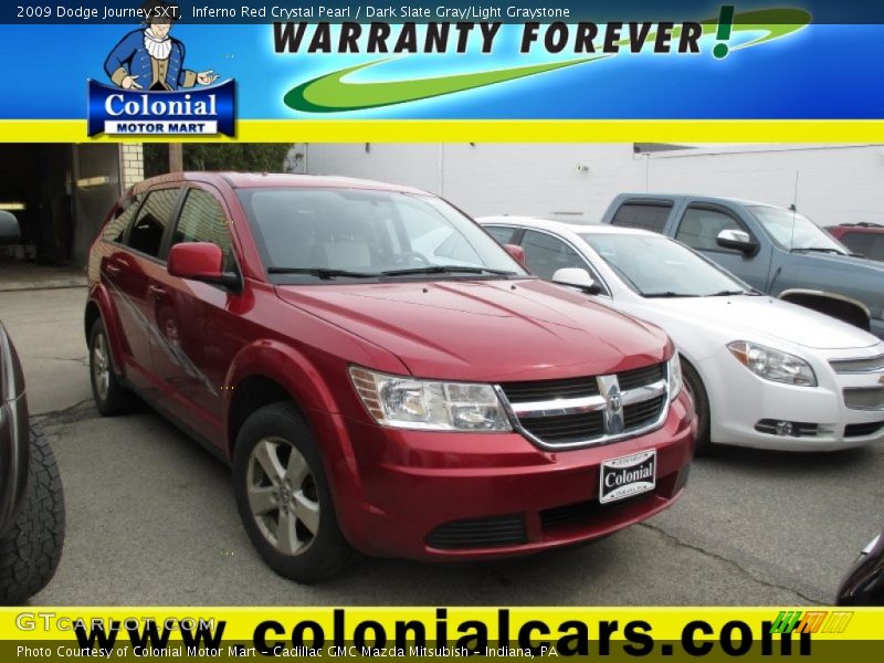 Inferno Red Crystal Pearl / Dark Slate Gray/Light Graystone 2009 Dodge Journey SXT