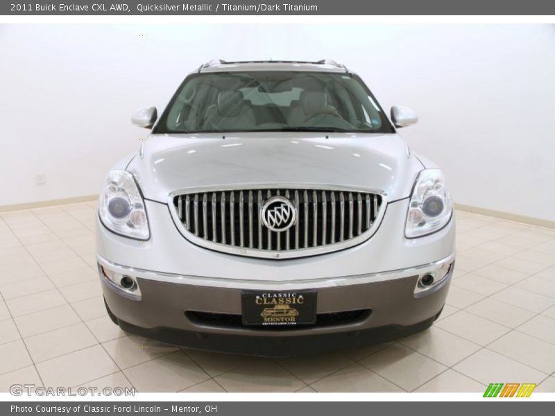 Quicksilver Metallic / Titanium/Dark Titanium 2011 Buick Enclave CXL AWD