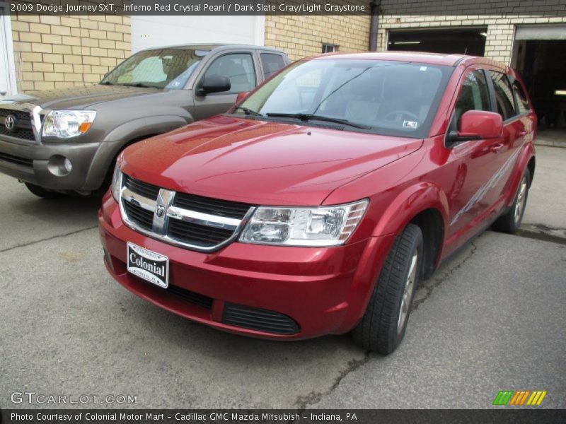 Inferno Red Crystal Pearl / Dark Slate Gray/Light Graystone 2009 Dodge Journey SXT