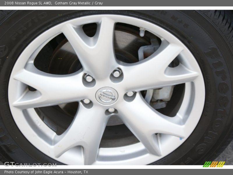Gotham Gray Metallic / Gray 2008 Nissan Rogue SL AWD