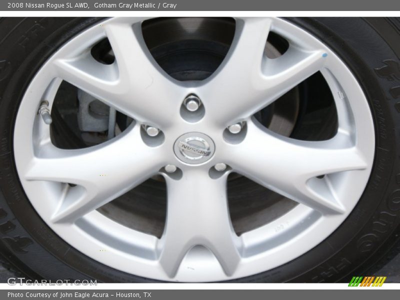 Gotham Gray Metallic / Gray 2008 Nissan Rogue SL AWD