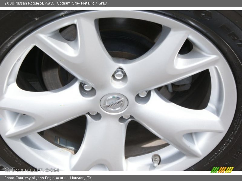 Gotham Gray Metallic / Gray 2008 Nissan Rogue SL AWD
