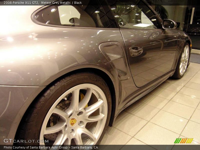 Meteor Grey Metallic / Black 2008 Porsche 911 GT2