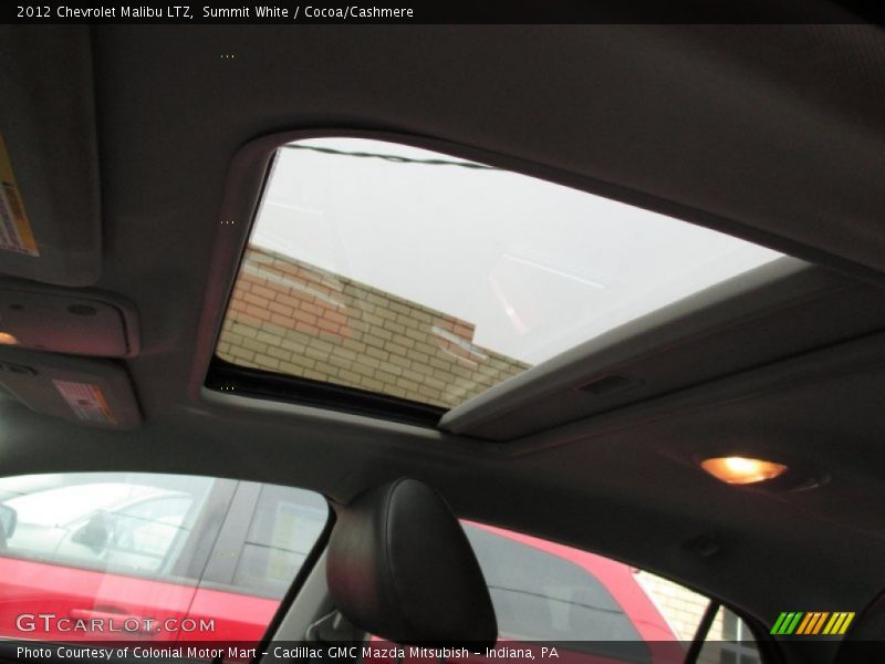 Summit White / Cocoa/Cashmere 2012 Chevrolet Malibu LTZ