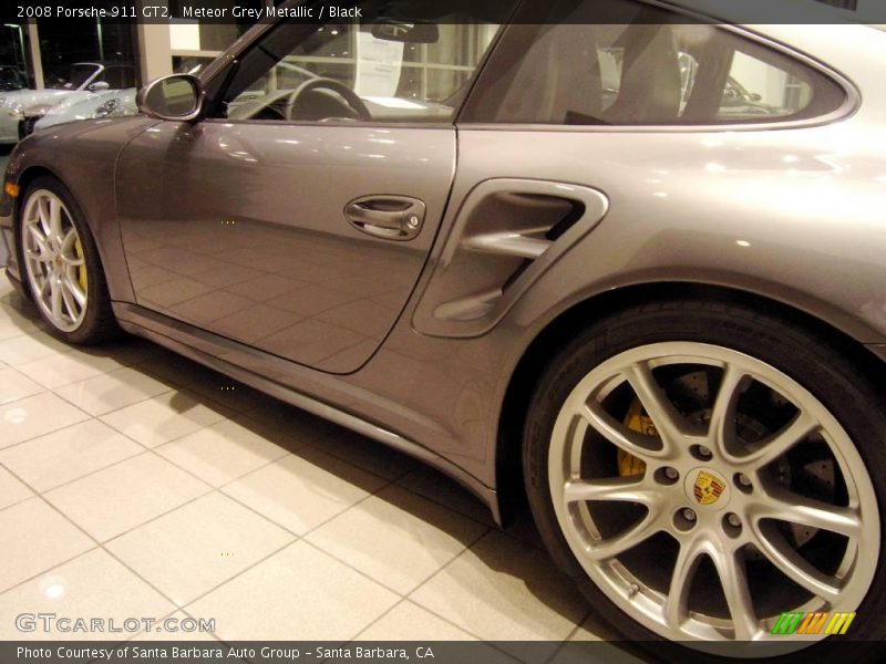 Meteor Grey Metallic / Black 2008 Porsche 911 GT2