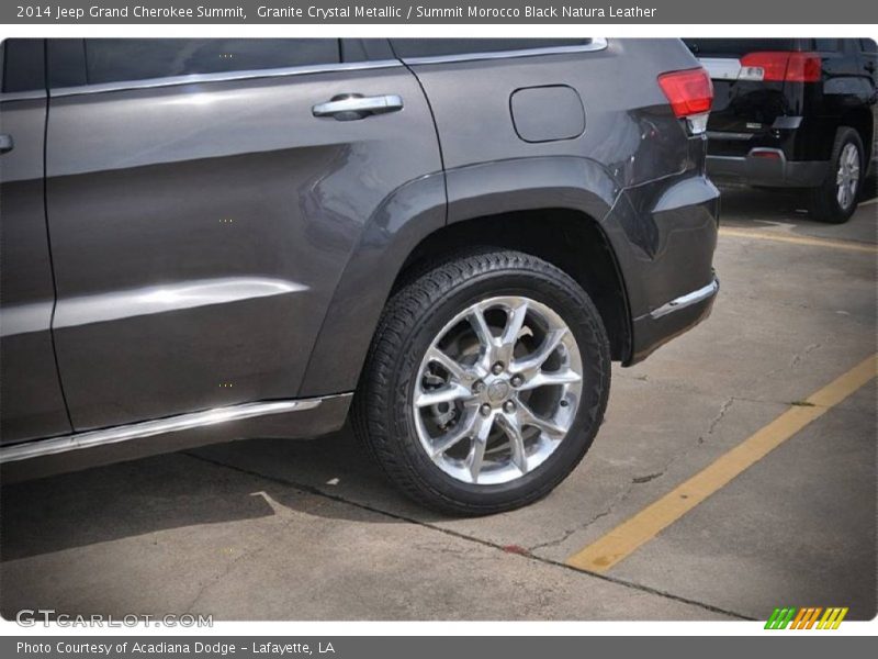 Granite Crystal Metallic / Summit Morocco Black Natura Leather 2014 Jeep Grand Cherokee Summit