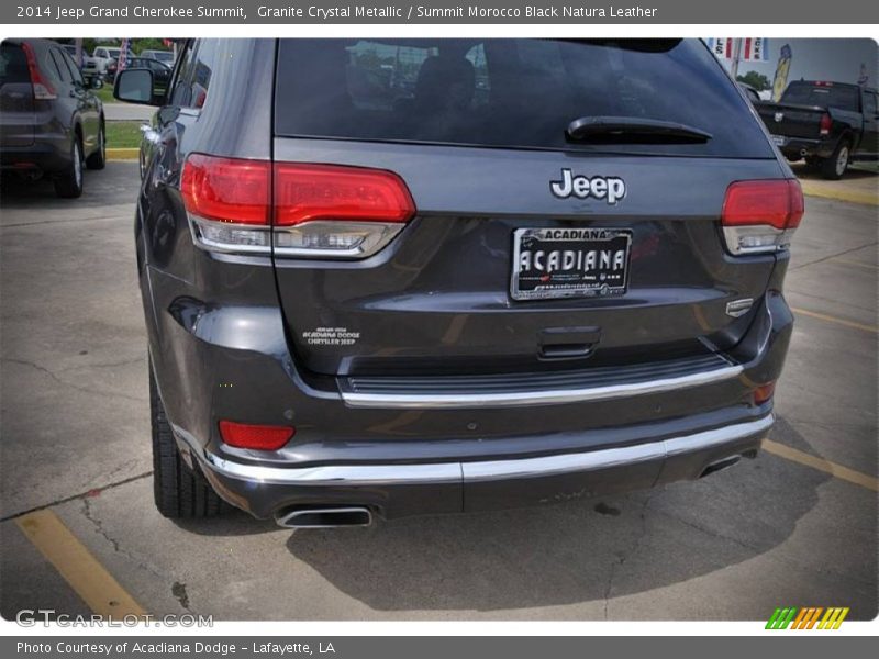 Granite Crystal Metallic / Summit Morocco Black Natura Leather 2014 Jeep Grand Cherokee Summit