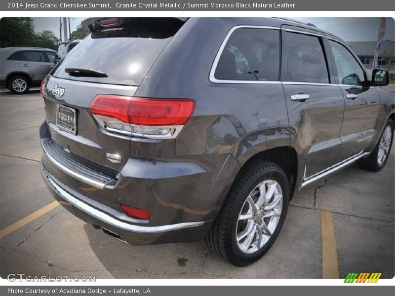 Granite Crystal Metallic / Summit Morocco Black Natura Leather 2014 Jeep Grand Cherokee Summit