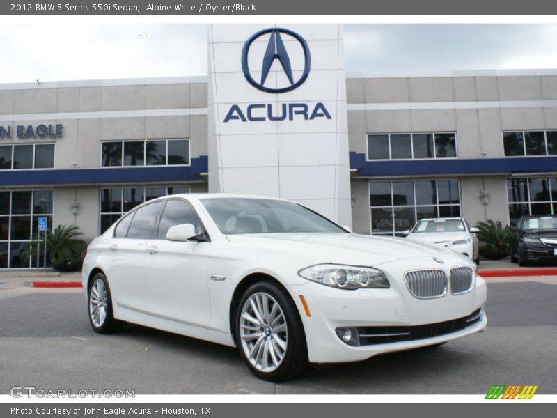 Alpine White / Oyster/Black 2012 BMW 5 Series 550i Sedan