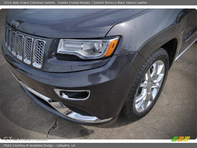 Granite Crystal Metallic / Summit Morocco Black Natura Leather 2014 Jeep Grand Cherokee Summit