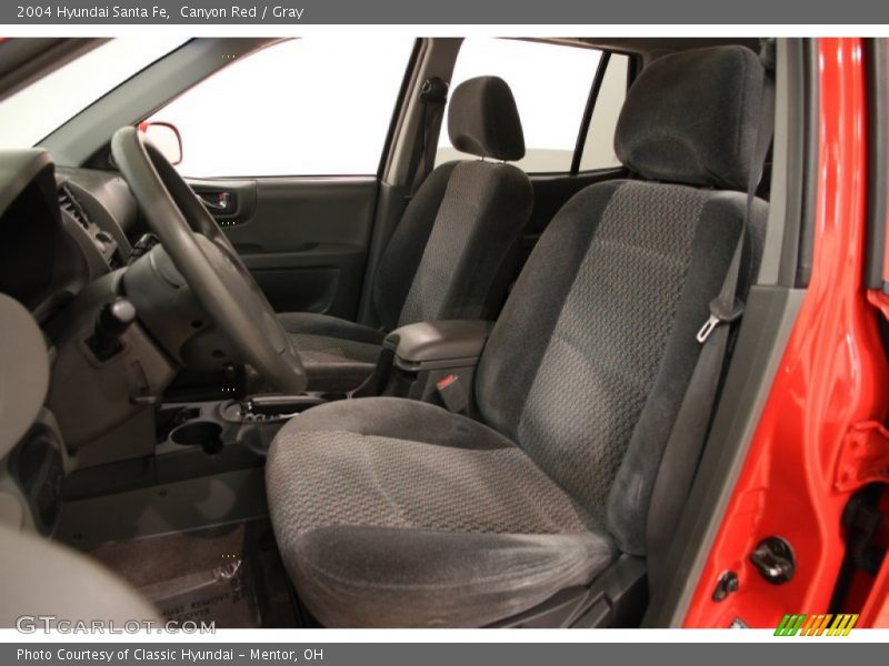 Canyon Red / Gray 2004 Hyundai Santa Fe