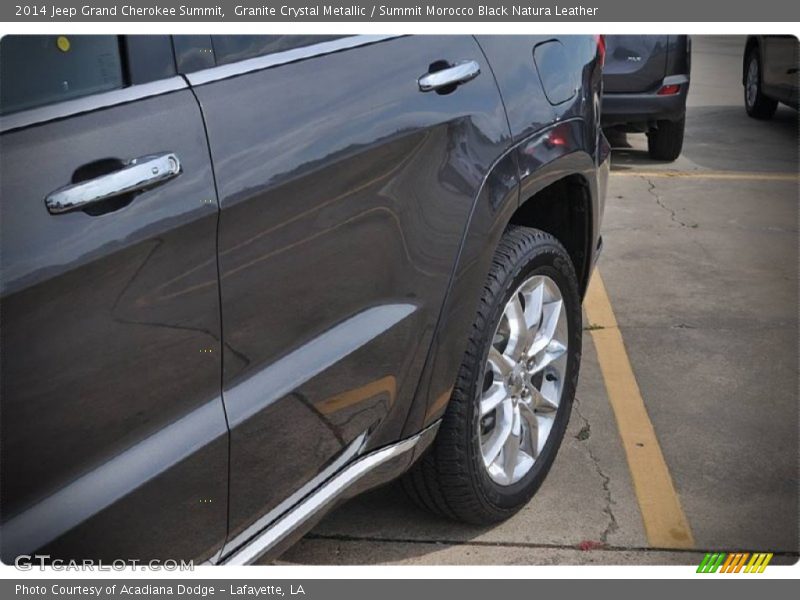 Granite Crystal Metallic / Summit Morocco Black Natura Leather 2014 Jeep Grand Cherokee Summit