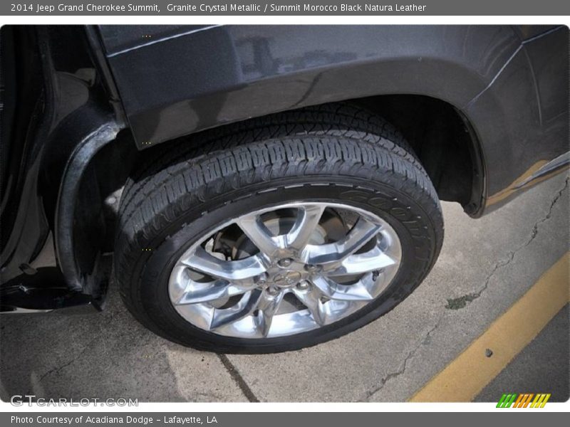 Granite Crystal Metallic / Summit Morocco Black Natura Leather 2014 Jeep Grand Cherokee Summit