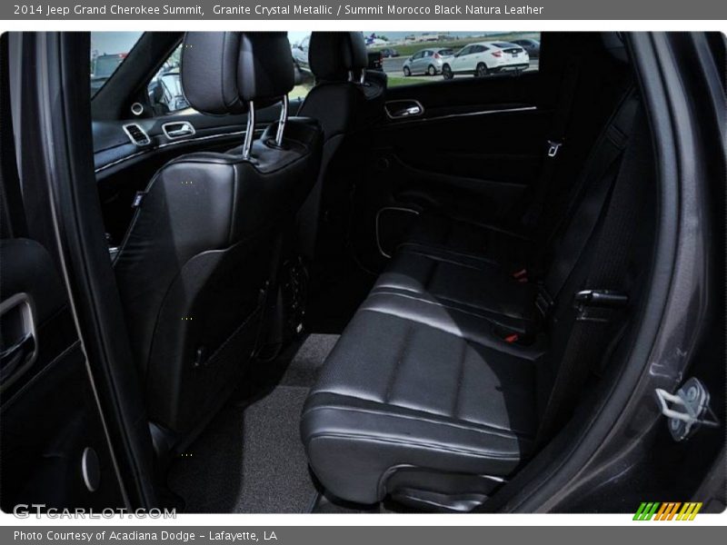 Granite Crystal Metallic / Summit Morocco Black Natura Leather 2014 Jeep Grand Cherokee Summit