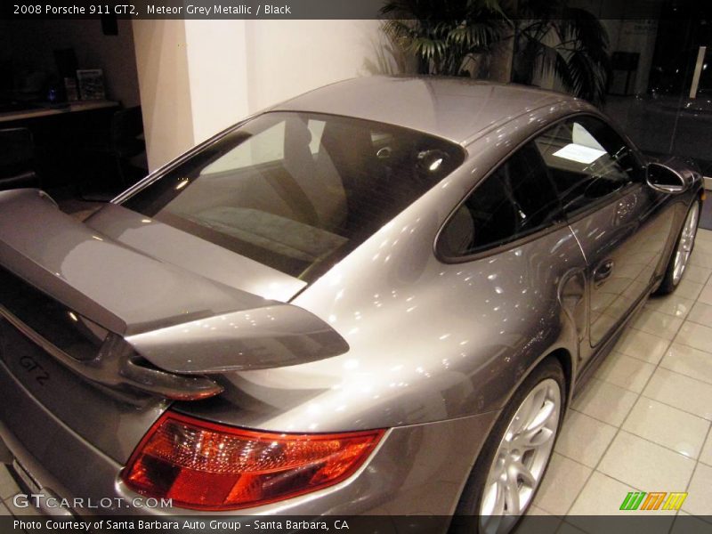 Meteor Grey Metallic / Black 2008 Porsche 911 GT2