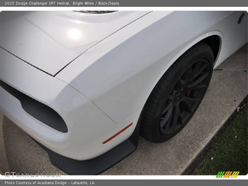 Bright White / Black/Sepia 2015 Dodge Challenger SRT Hellcat