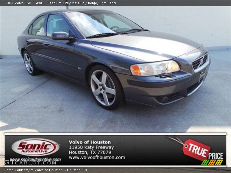 Titanium Gray Metallic / Beige/Light Sand 2004 Volvo S60 R AWD