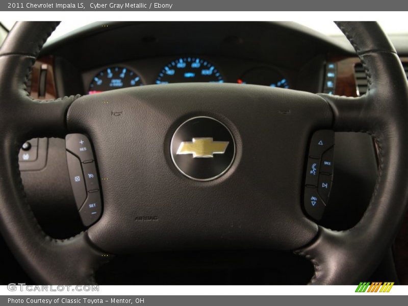 Cyber Gray Metallic / Ebony 2011 Chevrolet Impala LS