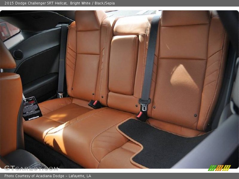 Rear Seat of 2015 Challenger SRT Hellcat
