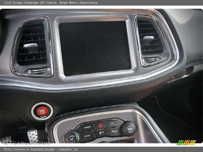 Bright White / Black/Sepia 2015 Dodge Challenger SRT Hellcat