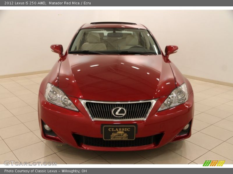 Matador Red Mica / Ecru 2012 Lexus IS 250 AWD